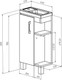 Миниатюра изображения товара Тумба под умывальник Акваль Лофт / В2.4.01.4.0.0