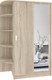 Миниатюра изображения товара Шкаф-купе Кортекс-мебель Лагуна ШК04-01 (дуб сонома, левая консоль)