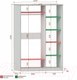 Миниатюра изображения товара Шкаф-купе Кортекс-мебель Лагуна ШК02-00 (береза/белый)