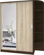 Миниатюра изображения товара Шкаф-купе Кортекс-мебель Лагуна ШК05-01 (венге/дуб сонома, правая консоль)