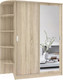 Миниатюра изображения товара Шкаф-купе Кортекс-мебель Лагуна ШК05-01 (дуб сонома, левая консоль)