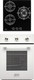 Миниатюра изображения товара Комплект встраиваемой техники Krona Corrente 45 WH + Fiero 45 BL