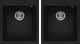 Миниатюра изображения товара Мойка кухонная Elleci Quadra 200 Black K86 / LKQ20086