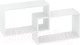 Миниатюра изображения товара Полка-ячейка Кортекс-мебель КМ 24 (белый)