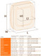 Миниатюра изображения товара Откидная дверца для животных Ferplast Swing 7 Set / 72104011 (белый)