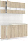 Миниатюра изображения товара Кухонный гарнитур Кортекс-мебель Корнелия Экстра 1.6м (дуб сонома/мадрид)
