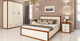 Миниатюра изображения товара Полуторная кровать Мебель-Неман МН-126-01-140 (кремовый/дуб кантри)