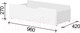 Миниатюра изображения товара Ящик под кровать Артём-Мебель СН 120.06 (белый)