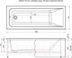Миниатюра изображения товара Ванна акриловая Aquanet Bright 180x70 (с каркасом)