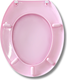 Миниатюра изображения товара Сиденье для унитаза Еврокомфорт Океан 104-407-00-03 (жесткое, розовый)