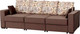 Миниатюра изображения товара Диван Мебельград Бостон 2400 Стандарт (сиена коричневый/альба светло-коричневый)