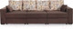 Миниатюра изображения товара Диван Мебельград Бостон 2400 Стандарт (сиена коричневый/альба светло-коричневый)