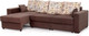 Миниатюра изображения товара Диван Мебельград Бостон 2400 Стандарт (сиена коричневый/альба светло-коричневый)