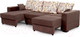 Миниатюра изображения товара Диван Мебельград Бостон 2400 Стандарт (сиена коричневый/альба светло-коричневый)