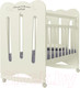 Миниатюра изображения товара Детская кроватка VDK Desire колесо-качалка (слоновая кость)