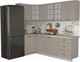 Миниатюра изображения товара Кухонный гарнитур Интерлиния Мила Деко 1.2x2.4 (луна/травертин серый)