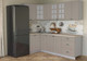 Миниатюра изображения товара Кухонный гарнитур Интерлиния Мила Деко 1.2x2.4 (луна/травертин серый)
