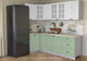 Миниатюра изображения товара Кухонный гарнитур Интерлиния Мила Деко 1.2x2.4 (мята/белый/опал светлый)