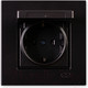 Миниатюра изображения товара Розетка Gunsan Eqona 01403400-152117 (черный)