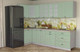 Миниатюра изображения товара Кухонный гарнитур Интерлиния Мила Деко 1.2x2.9 (мята/травертин серый)
