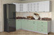 Миниатюра изображения товара Кухонный гарнитур Интерлиния Мила Деко 1.2x3.0 (мята/белый/опал светлый)