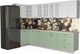 Миниатюра изображения товара Кухонный гарнитур Интерлиния Мила Деко 1.2x3.1 (мята/белый/опал светлый)