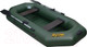 Миниатюра изображения товара Надувная лодка Муссон S-240 (зеленый)