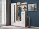 Миниатюра изображения товара Секция в прихожую Mobi Лайн 10.16 (дуб серый Craft/белый глянец ПВХ)