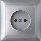 Миниатюра изображения товара Розетка Bylectrica Стиль РС16-305 (серебристый)
