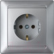 Миниатюра изображения товара Розетка Bylectrica Стиль РС16-306 (серебристый)