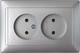 Миниатюра изображения товара Розетка Bylectrica Стиль РС16-307 (серебристый)