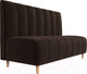 Миниатюра изображения товара Скамья кухонная мягкая Лига Диванов Ральф 241 / 104142 (микровельвет, коричневый)