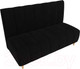 Миниатюра изображения товара Скамья кухонная мягкая Лига Диванов Ральф 241 / 104144 (микровельвет, черный)
