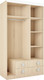 Миниатюра изображения товара Шкаф Аквилон Стиль №25 (туя светлая/кофе с молоком)