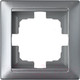 Миниатюра изображения товара Рамка для выключателей и розеток Bylectrica Стиль Юлиг 735212.206 (серебристый)