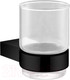 Миниатюра изображения товара Стакан для зубной щетки и пасты Aquanet 5684MB (черный матовый)