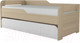 Миниатюра изображения товара Двухъярусная выдвижная кровать Аквилон Стиль №900.1 (туя светлая/кофе с молоком)