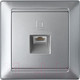 Миниатюра изображения товара Розетка Bylectrica Стиль РК18-006 (серебристый)