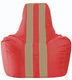 Миниатюра изображения товара Бескаркасное кресло Flagman Спортинг С1.1-171 (красный/тёмно-бежевые полоски)