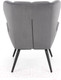 Миниатюра изображения товара Кресло мягкое Halmar Tyrion (серый/черный)
