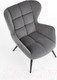 Миниатюра изображения товара Кресло мягкое Halmar Tyrion (серый/черный)