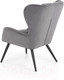 Миниатюра изображения товара Кресло мягкое Halmar Tyrion (серый/черный)