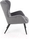 Миниатюра изображения товара Кресло мягкое Halmar Tyrion (серый/черный)