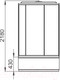 Миниатюра изображения товара Душевая кабина Domani-Spa Simple High / DS01S99HWT00 (белый/сатин-матированное стекло)