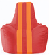 Миниатюра изображения товара Бескаркасное кресло Flagman Спортинг С1.1-176 (красный/оранжевые полоски)