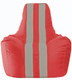 Миниатюра изображения товара Бескаркасное кресло Flagman Спортинг С1.1-173 (красный/серые полоски)