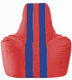 Миниатюра изображения товара Бескаркасное кресло Flagman Спортинг С1.1-172 (красный/синие полоски)