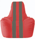 Миниатюра изображения товара Бескаркасное кресло Flagman Спортинг С1.1-170 (красный/темно-серые полоски)