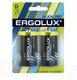 Миниатюра изображения товара Комплект батареек Ergolux LR20 Alkaline BL-2 (1.5В)