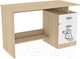 Миниатюра изображения товара Письменный стол Аквилон Кот №17 (туя светлая/белый)